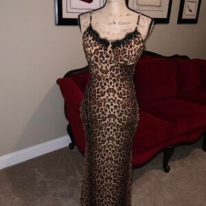 Sleek Cheetah Print Bodycon Dress